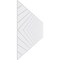 Ekena Millwork Set of Four Panels for 94 1/2"W x 24 1/4"H Nuevo Fretwork Wainscot Wall Paneling WPKP12X01X47NUV - alternate 2